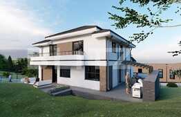 Vila de 5 camere cu panorama, 272.1 mp, teren 1500 mp, Bucium