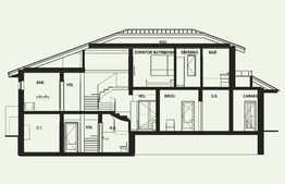 Vila de 6 camere cu sauna si piscina, 332.8 mp, teren 2000 mp, Bucium