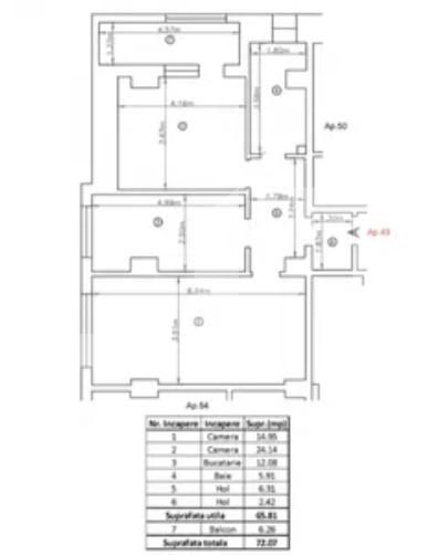 Apartament de vânzare 2 camere Rediu - 80129AV | BLITZ Iași | Poza1