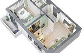 Apartament 2 camere, 41.31 mp, zona exclusivista Tatarasi Sud