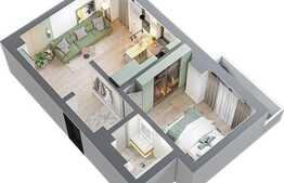 Apartament 2 camere, 41.31 mp, zona exclusivista Tatarasi Sud