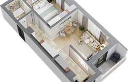 Apartament 2 camere, 49.97 mp, zona Tatarasi Sud