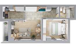 Apartament 2 camere, 49.97 mp, zona Tatarasi Sud