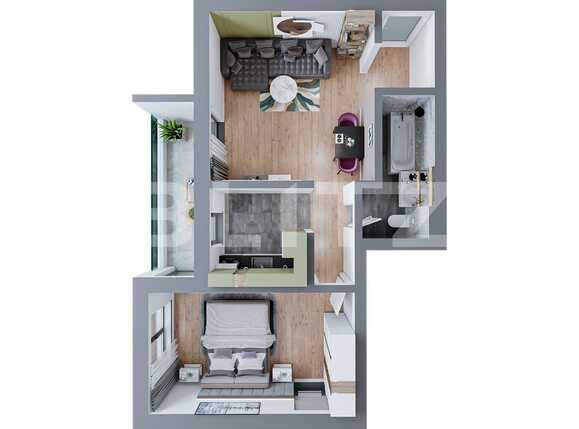 Apartament de vânzare 2 camere Canta - 80621AV | BLITZ Iași | Poza1