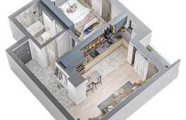 Apartament 2 camere, 48.97 mp, zona exclusivista Tatarasi Sud