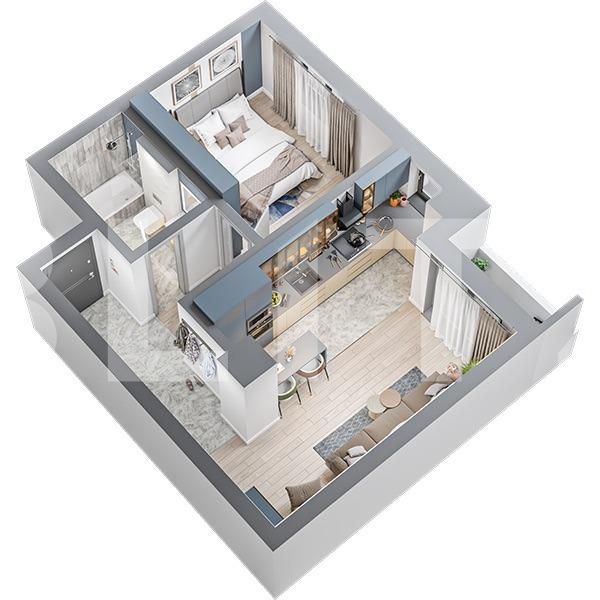 Apartament de vânzare 2 camere Tatarasi - 80623AV | BLITZ Iași | Poza3