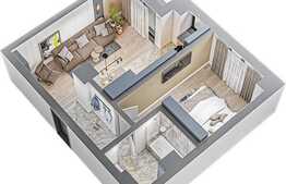 Apartament 2 camere 46.93 mp, zona exclusivista Tatarasi Sud