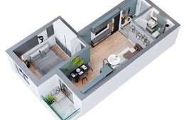 Apartament 2 camere, 42.41 mp, Dacia