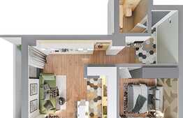 Apartament 2 camere 53.73 mp, zona exclusivista Tatarasi Sud