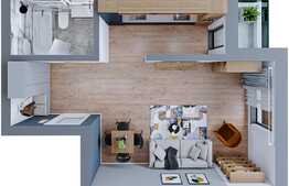 Apartament Garsoniera, 40.15 mp, Dacia