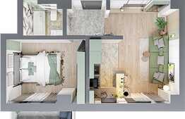 Apartament  2 camere 48.67 mp, zona exclusivista Tatarasi Sud