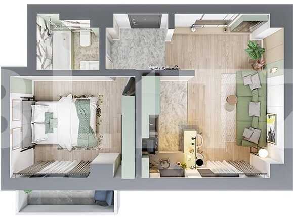 Apartament de vânzare 2 camere Tatarasi - 80635AV | BLITZ Iași | Poza1