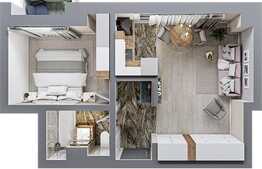 Apartament 2 camere, 38.61 mp, zona exclusivista Tatarasi Sud