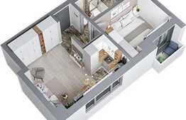 Apartament 2 camere, 38.61 mp, zona exclusivista Tatarasi Sud