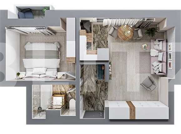 Apartament de vânzare 2 camere Tatarasi - 80637AV | BLITZ Iași | Poza1