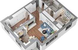 Apartament nou de 3 camere, 64.49 mp, zona Ciurchi 