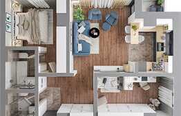 Apartament nou de 3 camere, 64.49 mp, zona Ciurchi 