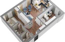 Apartament nou de 3 camere, 64.49 mp, zona Ciurchi 