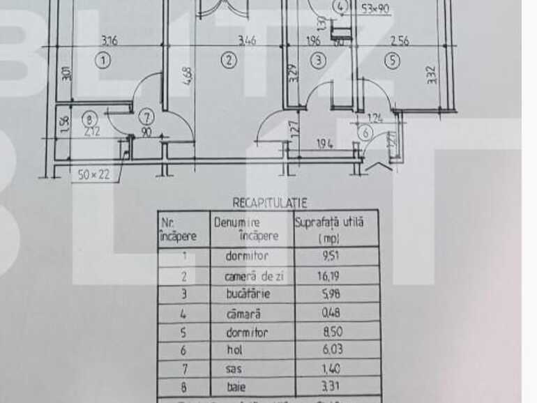 Apartament de vânzare 3 camere Podu Ros - 80862AV | BLITZ Iași | Poza1