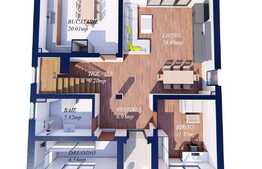 Vila cu 5 camere de 165 mp utili, teren 600 mp, Valea Lupului