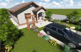 Casa plan parter 96 mp, teren de 500 mp, Valea Adanca
