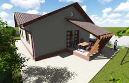 Casa plan parter 96 mp, teren de 500 mp, Valea Adanca