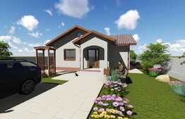 Casa plan parter 96 mp, teren de 500 mp, Valea Adanca