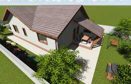 Casa plan parter 96 mp, teren de 500 mp, Valea Adanca