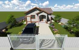 Casa plan parter 96 mp, teren de 500 mp, Valea Adanca