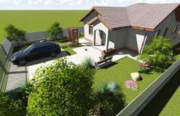 Casa plan parter 96 mp, teren de 500 mp, Valea Adanca
