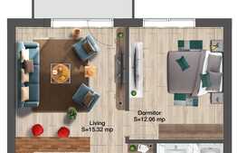 Studio in complex rezidential premium, 57 mp, zona exclusivista Viticultori 