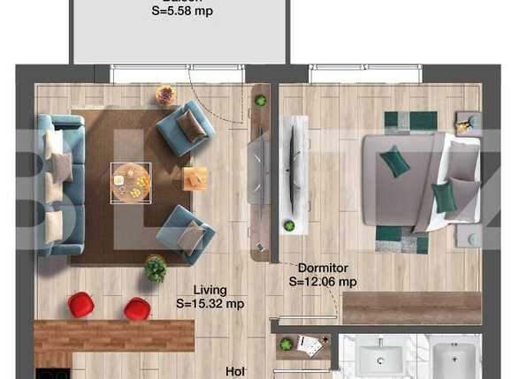 Apartament de vânzare 2 camere Viticultori - 81675AV | BLITZ Iași | Poza1