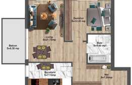 Apartament 2 camere in ansamblu rezidential premium, 75 mp, zona exclusivista Viticultori