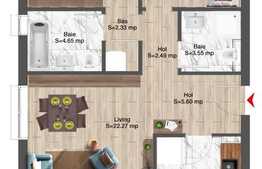 Apartament 3 camere, complex rezidential, 107 mp, zona Viticultori