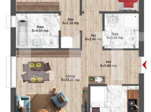 Apartament de vânzare 3 camere Viticultori - 81681AV | BLITZ Iași | Poza1