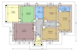 Casa individuala in Aroneanu, 115 mp, 500 mp teren