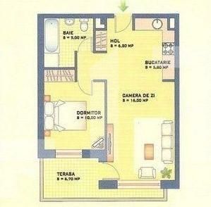 Apartament de 2 camere, 56 mp, zona Tatarasi