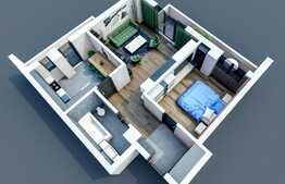 Apartament 2 camere, 60 mp, zona exclusivista Bucium