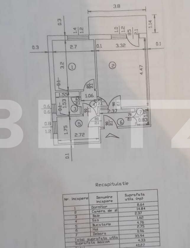 Apartament de vânzare 2 camere Podul de Piatra - 85402AV | BLITZ Iași | Poza1