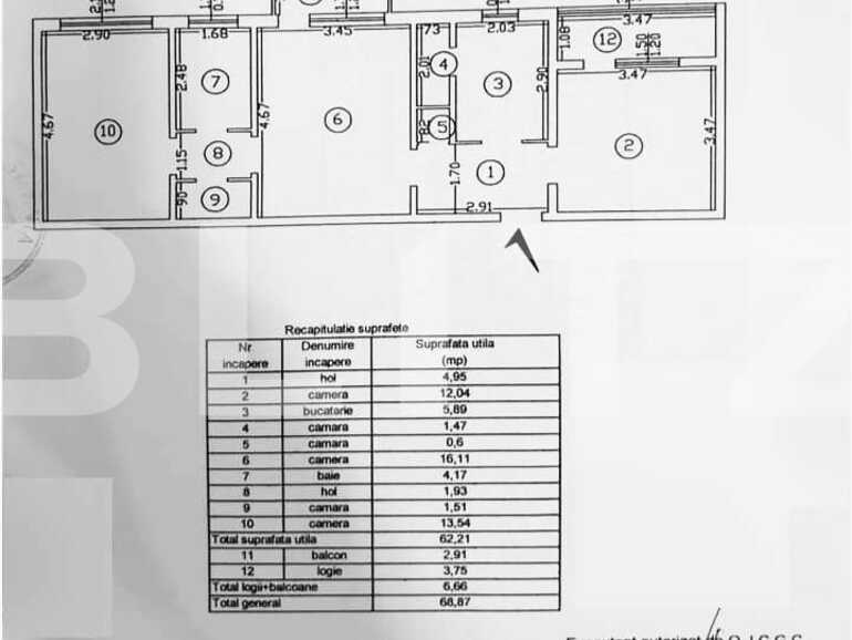 Apartament de vânzare 3 camere Podu Ros - 86633AV | BLITZ Iași | Poza1