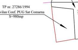 Teren de 12.000 mp cu casa, sat Comarna