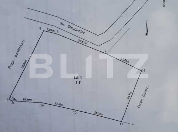 Teren de vânzare Strugurilor - 87150TV | BLITZ Iași | Poza2