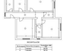 Apartament de 3 camere, 102 mp, terasa, Kaufland Pacurari