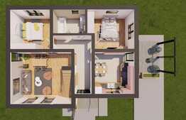 Casa superba 83 mp utili+ 50 mp mansarda, 407 mp, Holboca