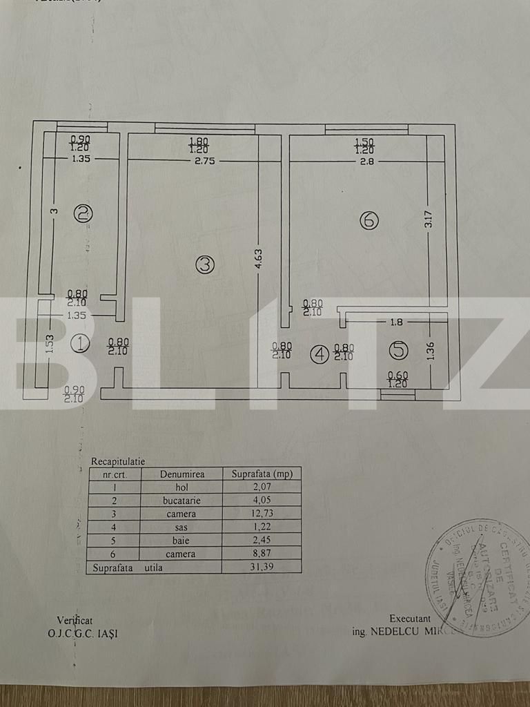 Apartament de vânzare 2 camere Podu Ros - 92364AV | BLITZ Iași | Poza1