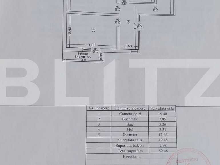 Apartament de vânzare 2 camere Lunca Cetatuii - 92724AV | BLITZ Iași | Poza1