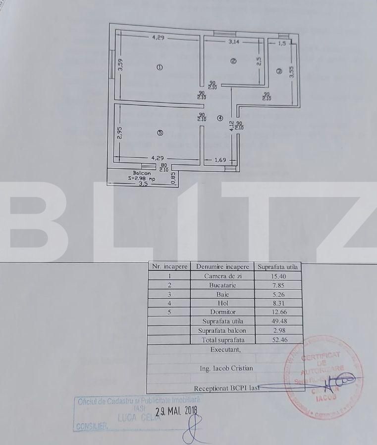 Apartament de vânzare 2 camere Lunca Cetatuii - 92724AV | BLITZ Iași | Poza1