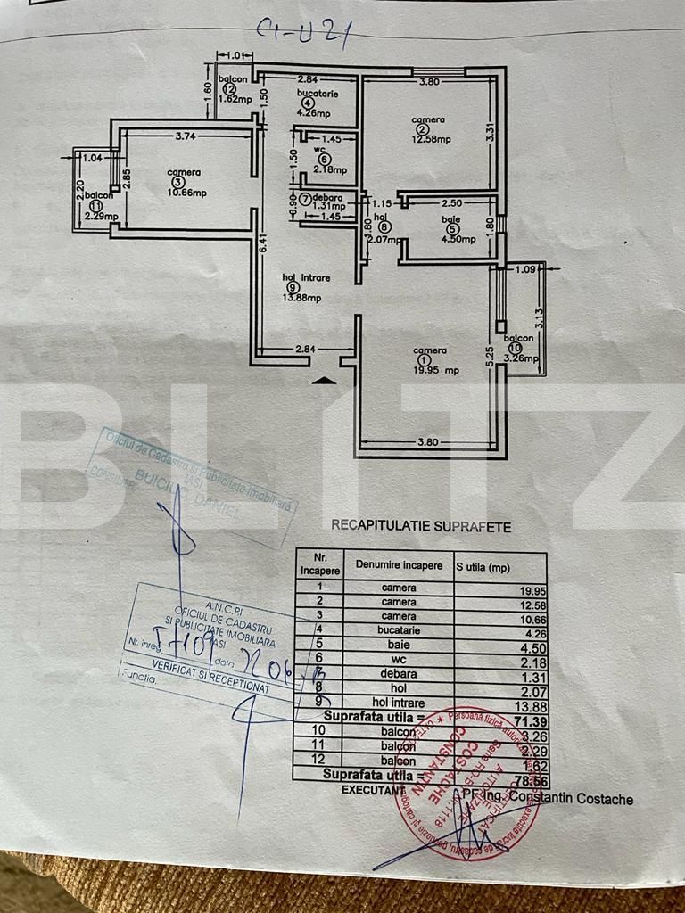 Apartament de vânzare 3 camere Zimbru - 93290AV | BLITZ Iași | Poza1