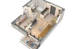 Apartament 1 camera, 40.24mp, etaj intermediar, zona Nicolina 