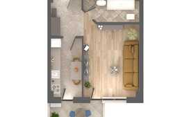 Apartament 1 camera, 43.99 mp, etaj intermediar, zona Nicolina   